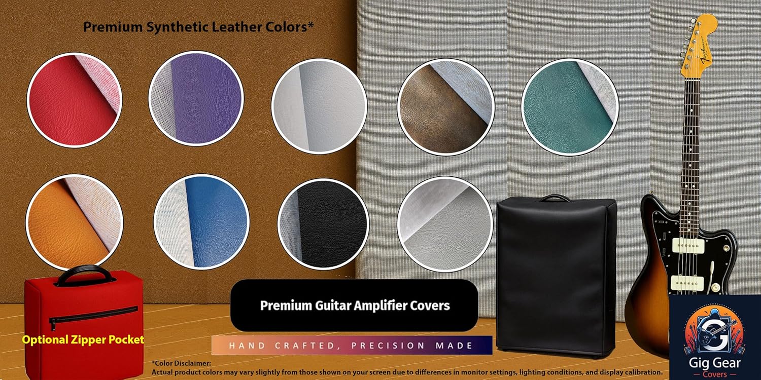 Gig Gear Cover for Ampeg Classic SVT-410HLF Bass Amplifier | Genuine Waterproof Cordura or Synthetic Leather Fabric | Select Color, Padding & Pocket Options | Made in US