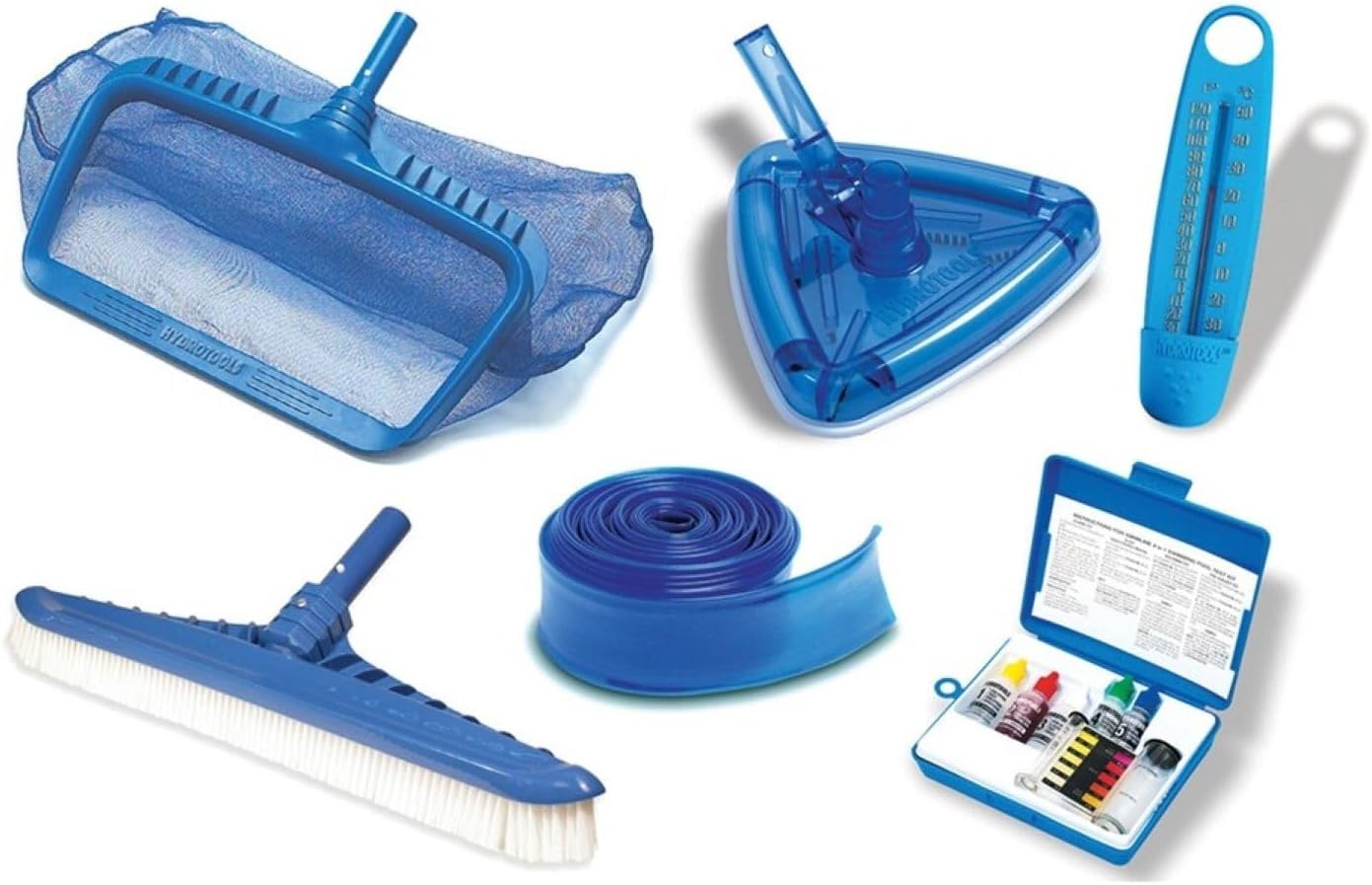 HydroTools Swimming Pool Cleaning Maintenance Kit with Test Kit