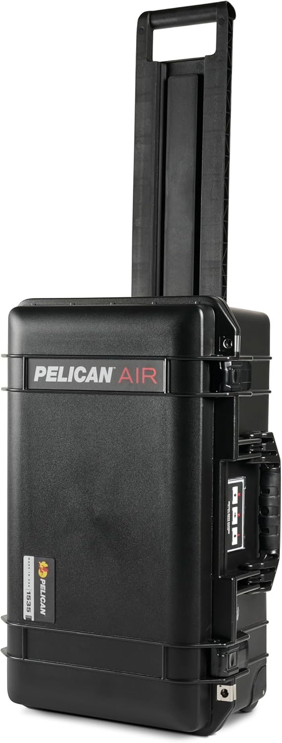 Pelican Air 1535 Air Case - Universal Custom Foam DSLR Camera Case for Camera Body and Accessories (Black)