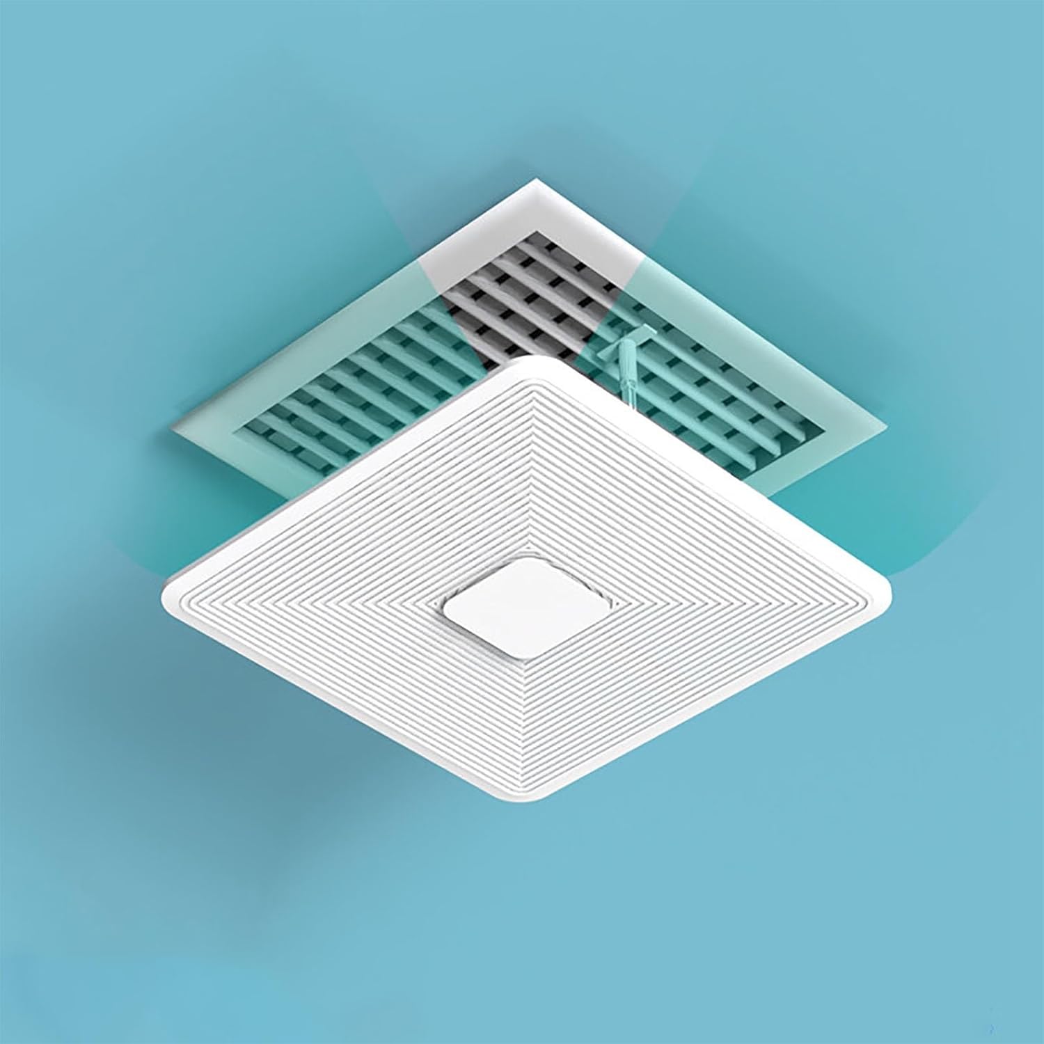 Dual-Layer Ceiling Vent Deflector, Breathable Design, Air Conditioner Deflectors, AC Wind Deflector for Office and Home Use