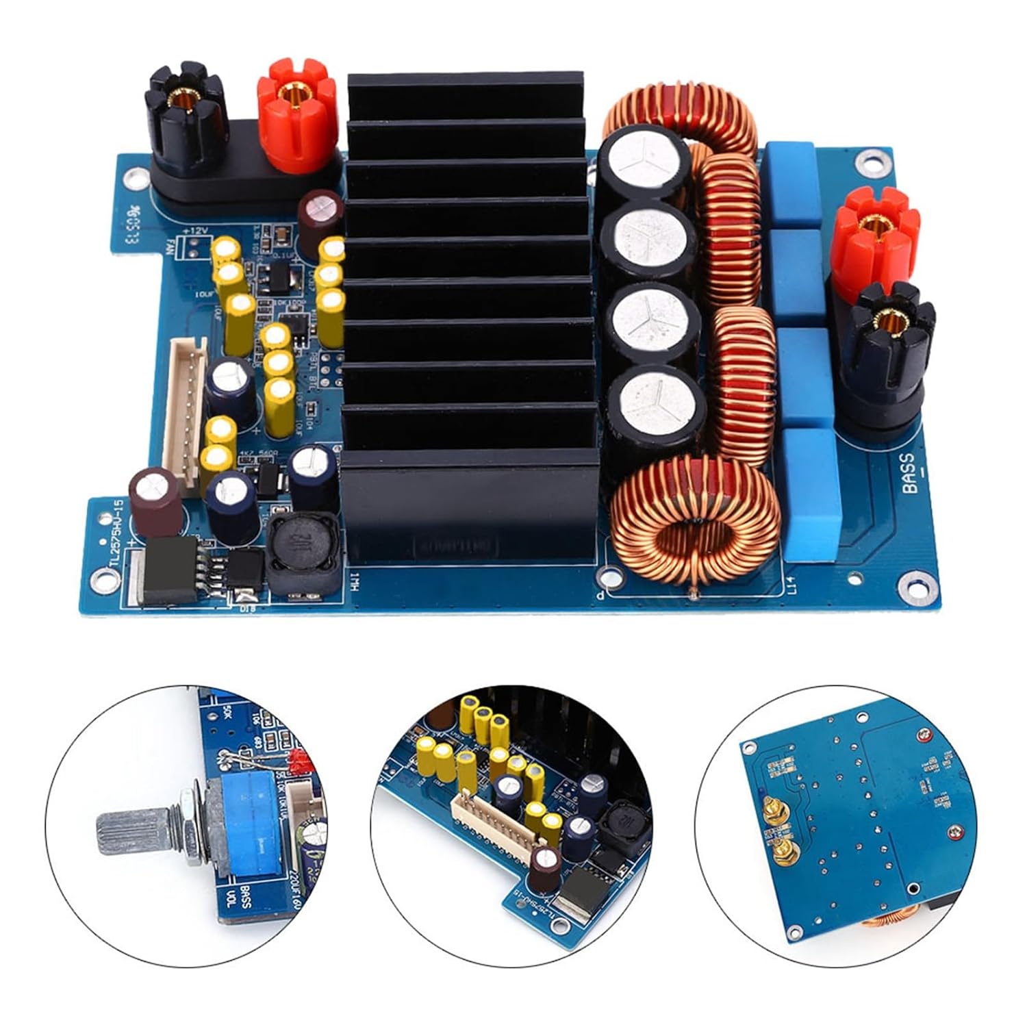 TAS5630 600W Amplifier Board, Class D Subwoofer Module with Potentiometer, Lossless HD Sound for Home Audio Car Stereo