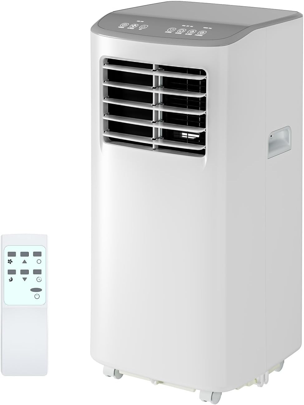 GarveeHome Portable Air Conditioner, 8000 BTU for Rooms up to 450 Sq. Ft., Remote & Auto Evaporation, Compact AC for Bedroom.