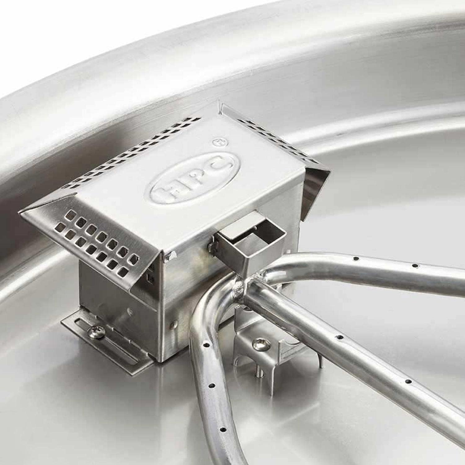 HPC Fire Push Button Flame Sensing Gas Fire Pit Kit (TOR-PENTA19FPPK-FLEX-LP), 19