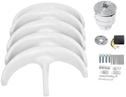 3000W Vertical Wind Turbine - 12V/24V/48V Vertical Axis Wind Generator, Compact Windmill for Industrial Energy, Efficient Red Design for Eco-Friendly Power Solutions