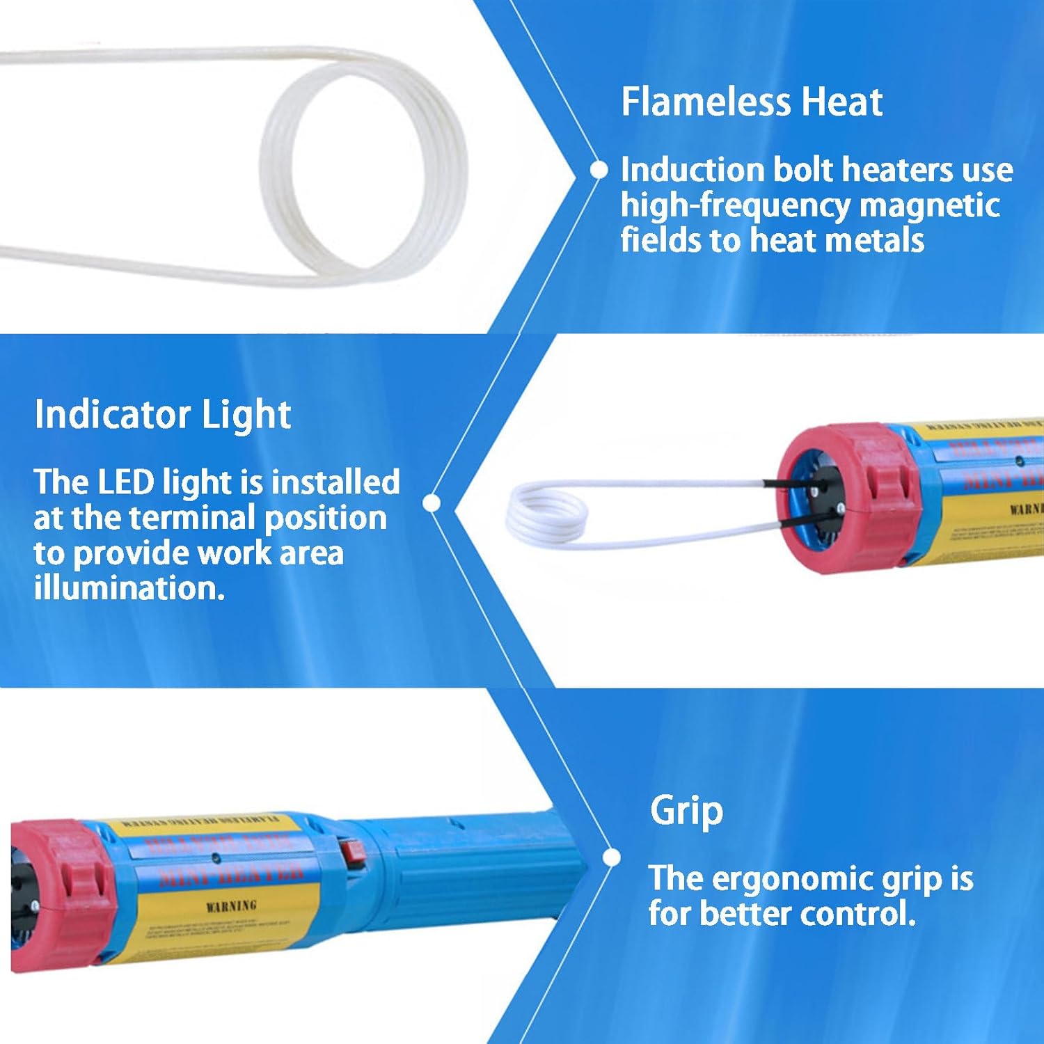 NYANS Mini Induction Heating Machine, Bolt Removal Tool, with 8 Coils and Carrying Case, 1000W, Flameless Heating, for Automobiles, Small Mechanical Parts, Various Metal Parts
