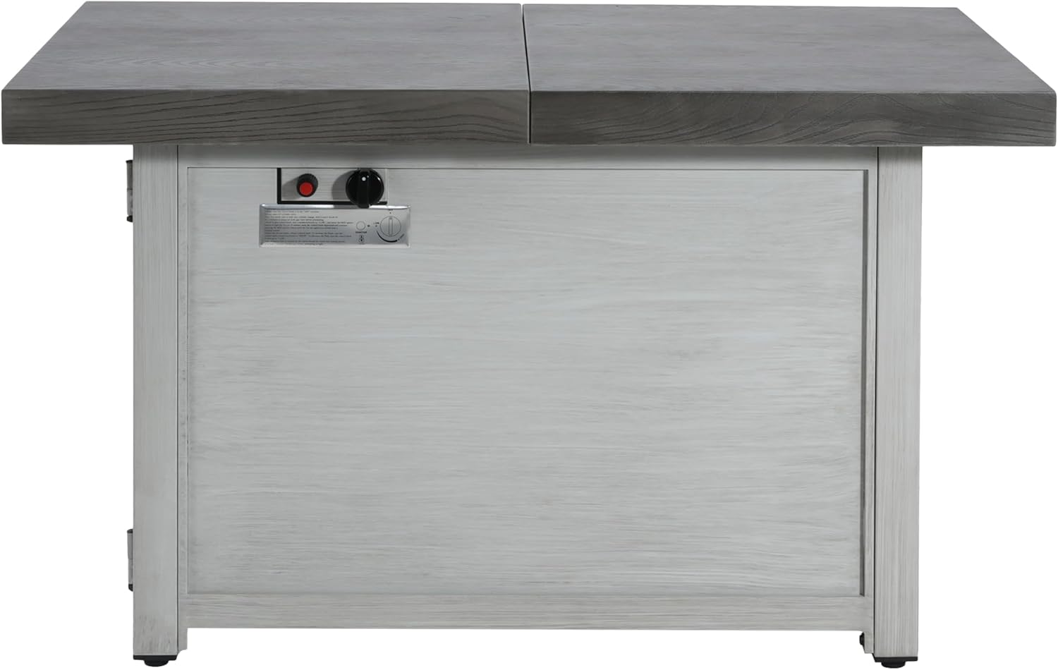 59.65 Extendable Rectangle Aluminum Alloy Propane Fire Pit Table, 50,000 BTU with Adjustable Flame, Fire Pit Cover Included, for Portable/Tabletop Fire Pits & Patio Deck Garden Use