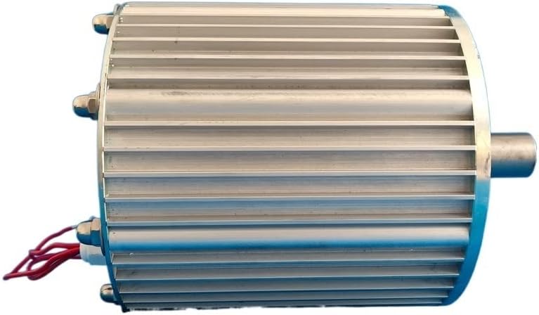 Wind Turbine Generator Kit, 10000W 20000W 30000W With Base Rare Earth Permanent Magnet Generator 24V 48V For DIY Horizontal Wind Turbine Generator for Hybrid Solar Wind System(With Base,96V_10000W)