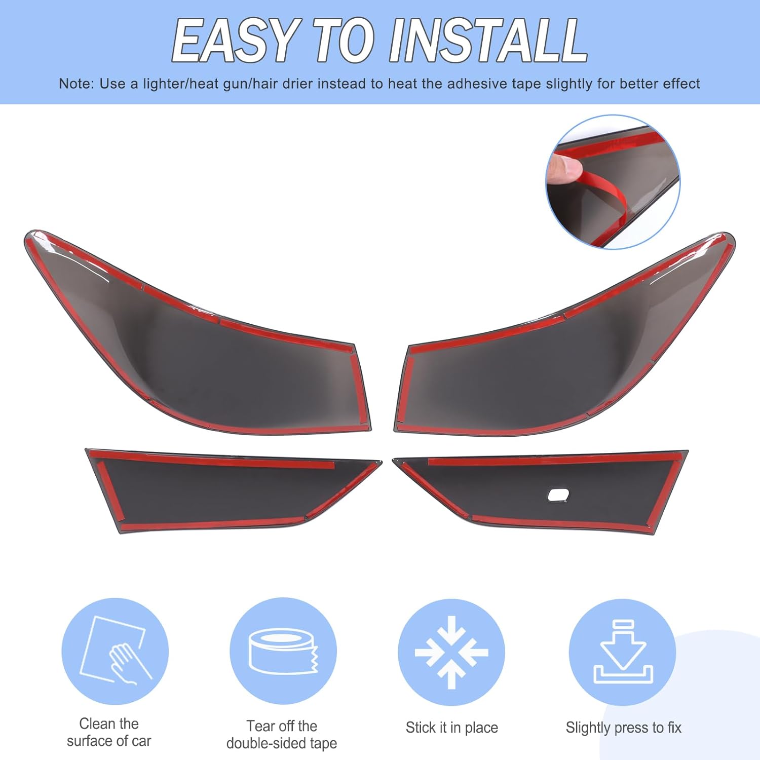 Aunginsy Car Rear Tail Light Lamp Cover Compatible with Infiniti Q60 2016-2022 Taillight Lamp Shell Shade Frame Bezels Trim Frame Rear Headlight Decorative Cover Protector ABS Exterior Accessories