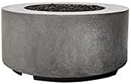 Prism Hardscapes Cilindro Gas Fire Table Liquid Propane (Ph-706-4LP) Color Pewter