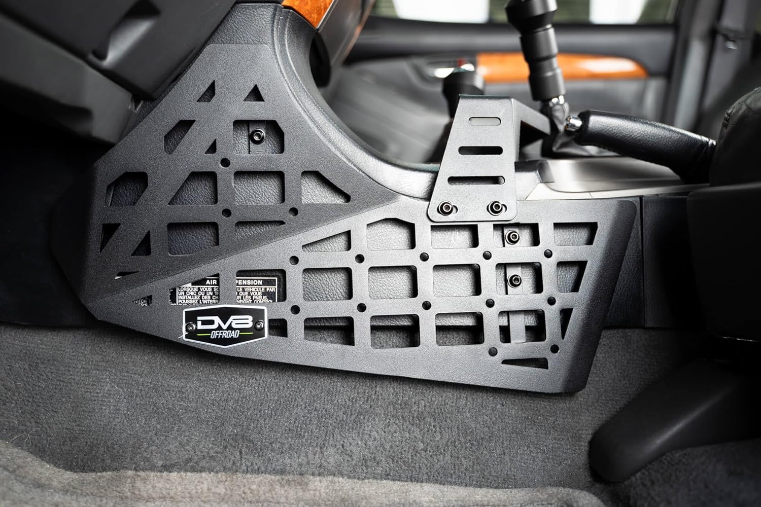 DV8 Offroad Center Console Molle Panels & Digital Device Bridge for The 2003-2009 Lexus GX 470 | Mount for Cell Phone, GPS, Radio, & Other Accessories | Easy Access to All OEM Switches & Buttons
