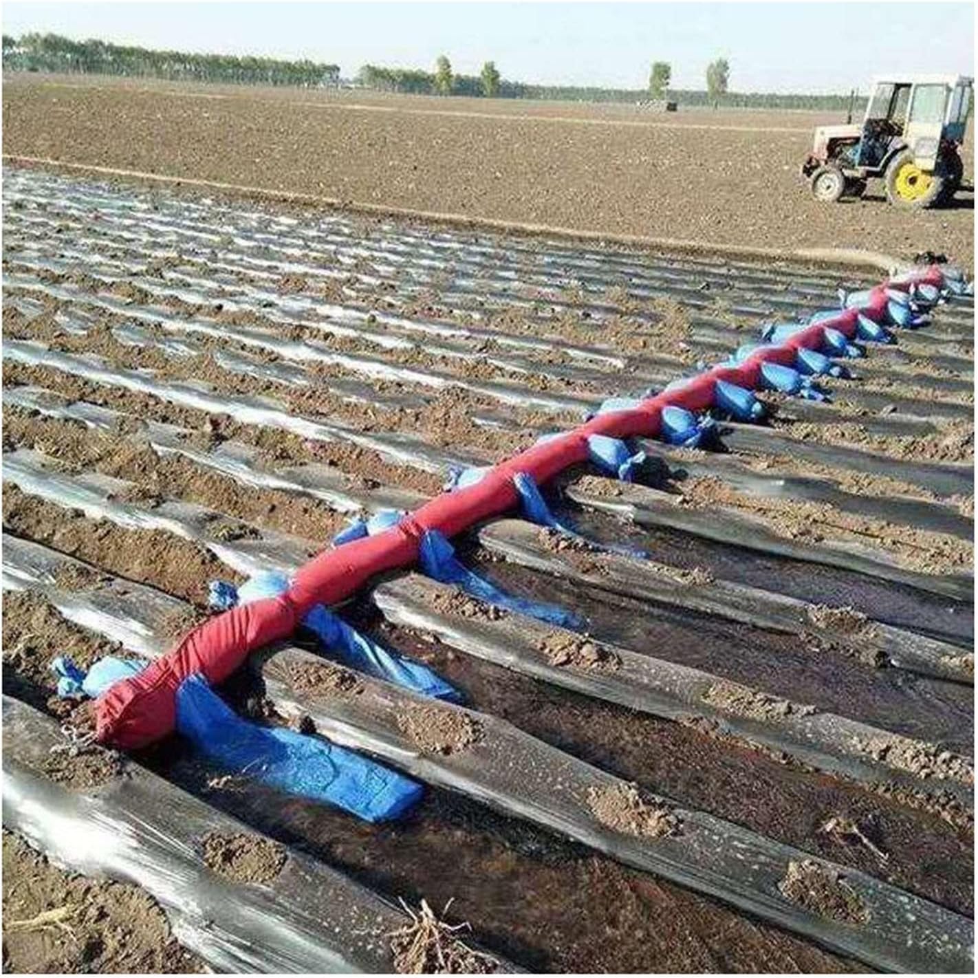 Pool Above Ground Garden Irrigation Water Hose, Easy to Inject Water Double Sided Fountain Tear Resistance Thickening Oxford Customizable Length and Color (Color : Blue+Red, Size : 20m)