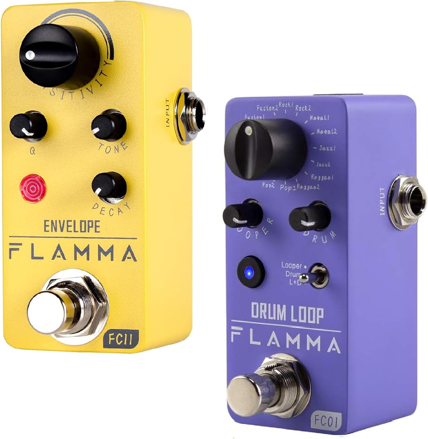 FC11 Auto Wah Pedal and FC01 Looper Pedal Drum Machine