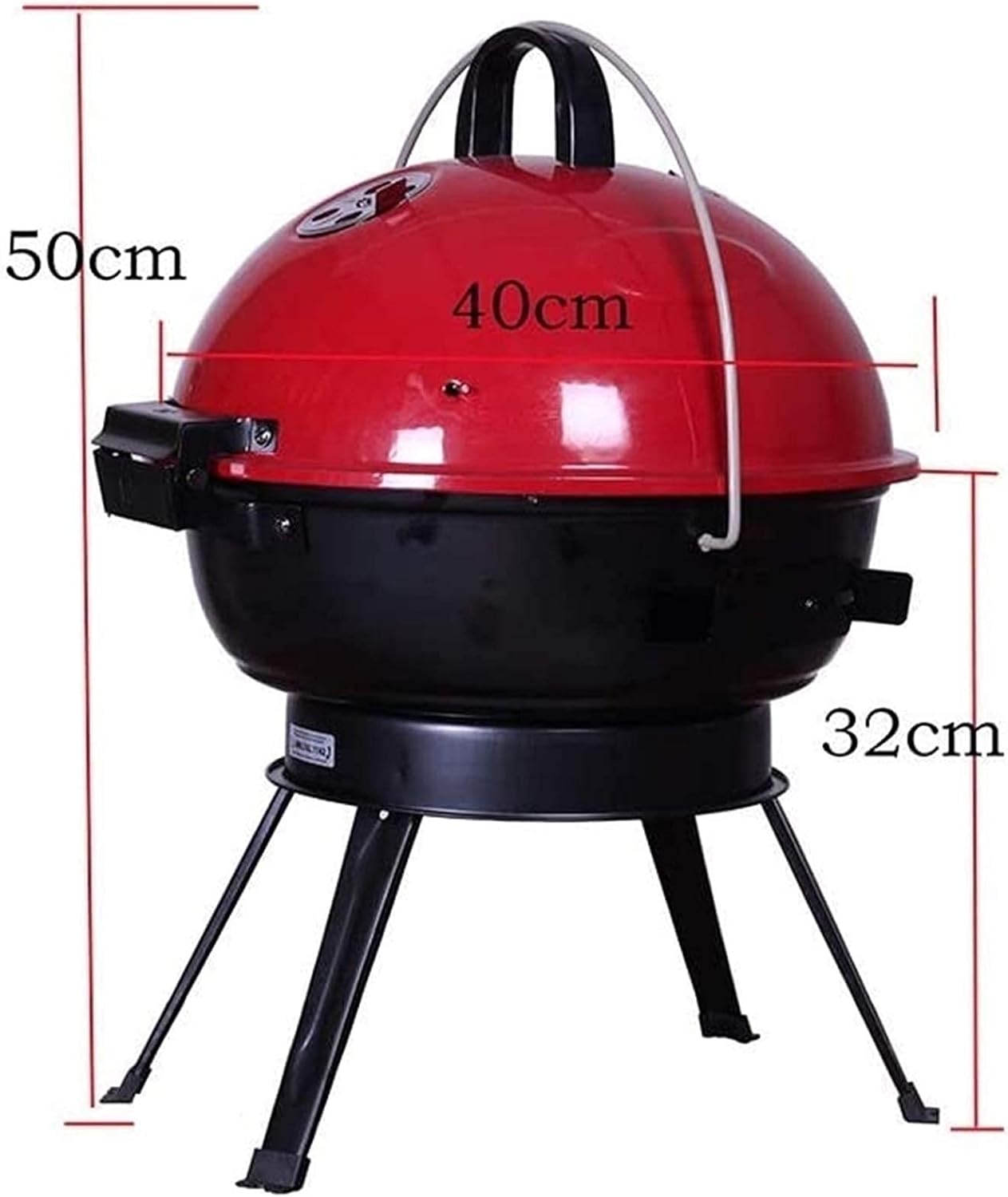 Fire Pit Steel Folding Outdoor Garden Patio Heater Grill Camping Bowl BBQ with Poker, Grate, Grill Carry Stove Brazier Stove