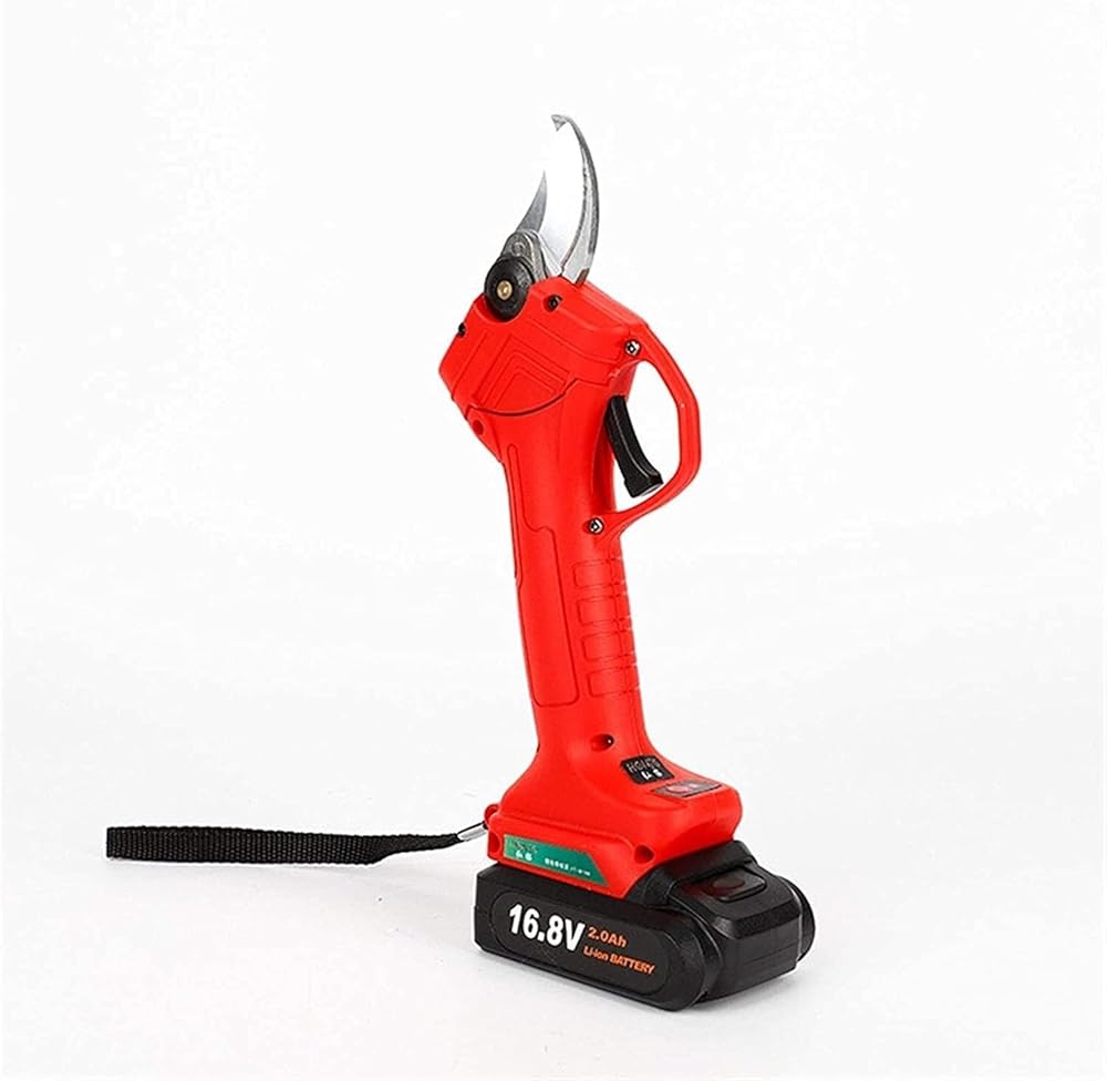 Professional Electric Pruning Shears, Cordless Pruner with 2 Lithium Batteries, 30mm Cutting Diameter, Garden Tool