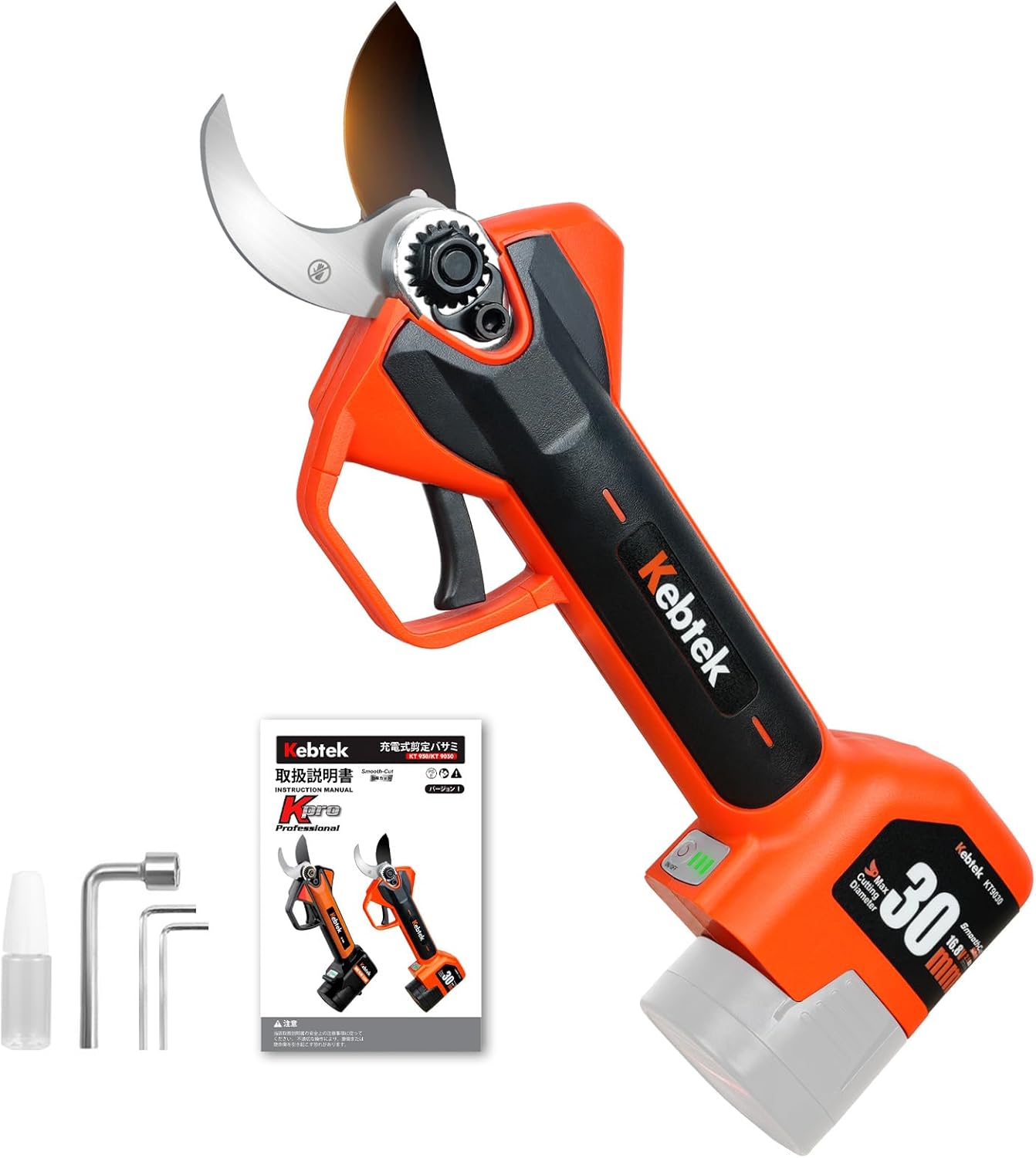 Kebtek Professional Electric Pruning Shears 2025 NEW, 16.8V 30mm Electric Pruner Only Pruner Body Machine
