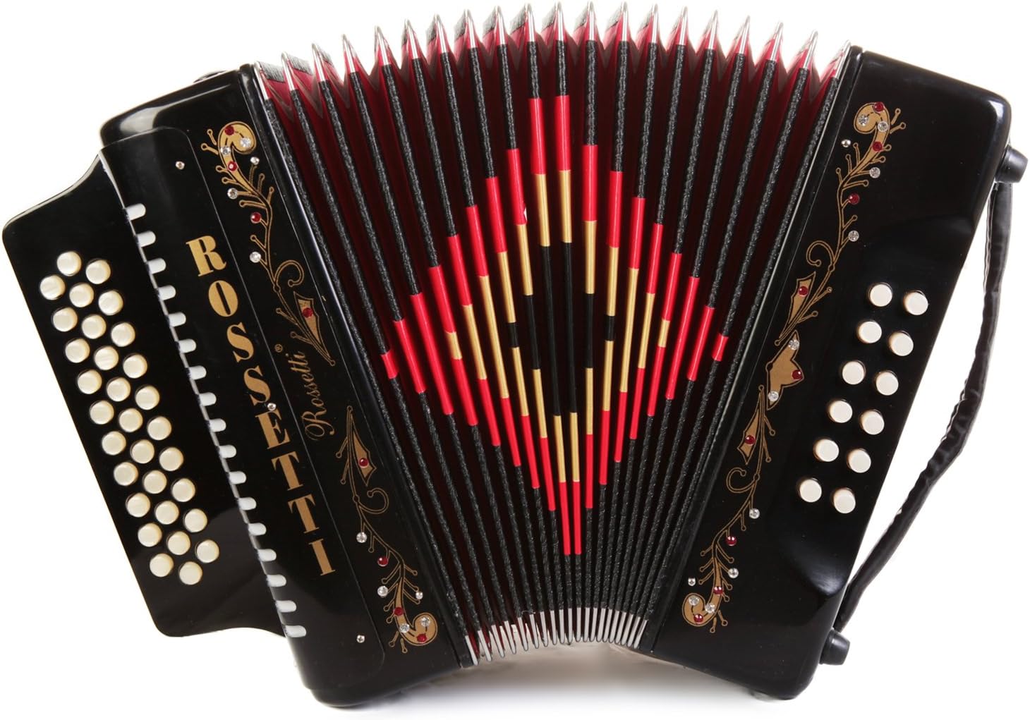 Rossetti, 31-Key Accordion (ROS3112-FBE-BK)