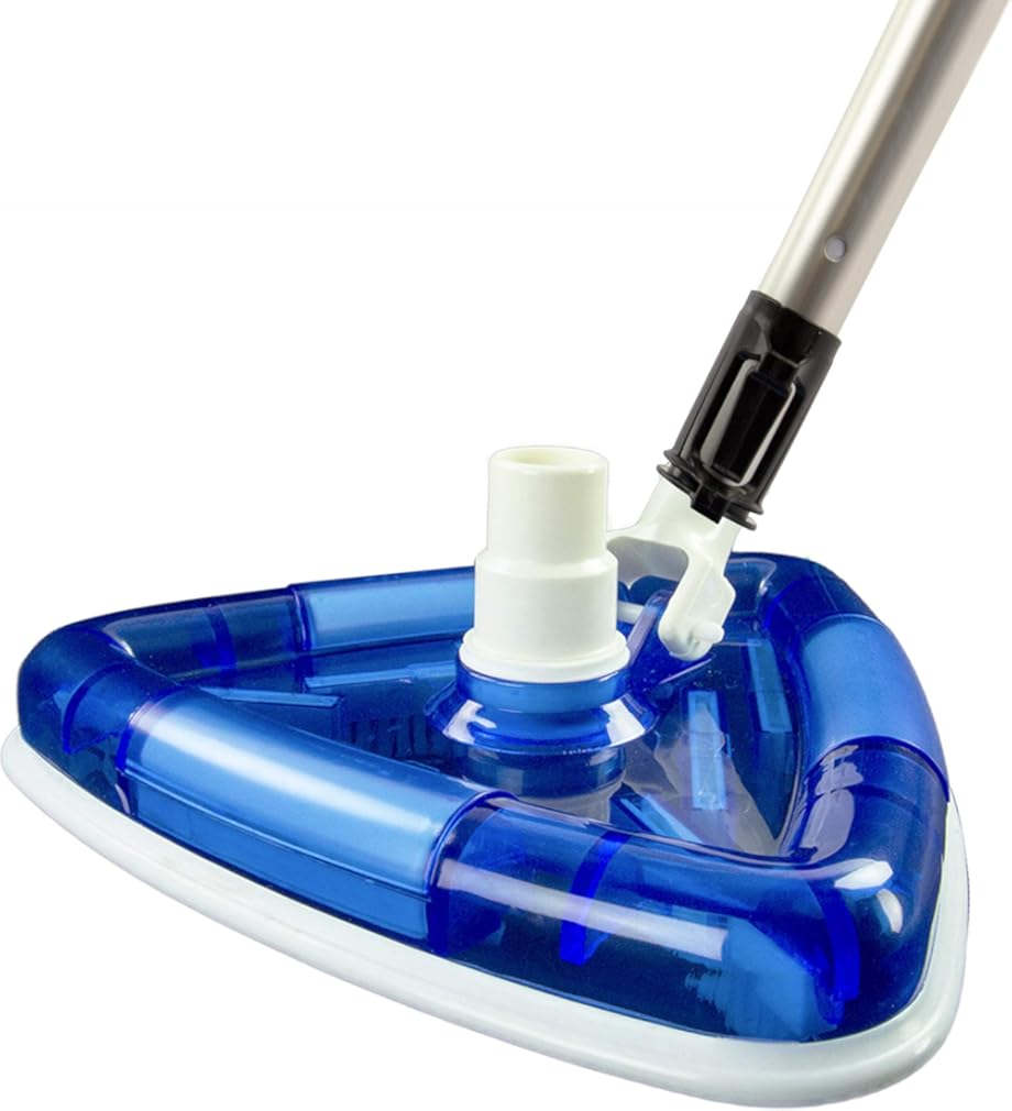 Aqua Select Pool Cleaning Maintenance Kit | Includes EZ-Clip 7' - 21' Telescopic Pole and Vacuum Head for Above Ground and Inground Swimming Pool