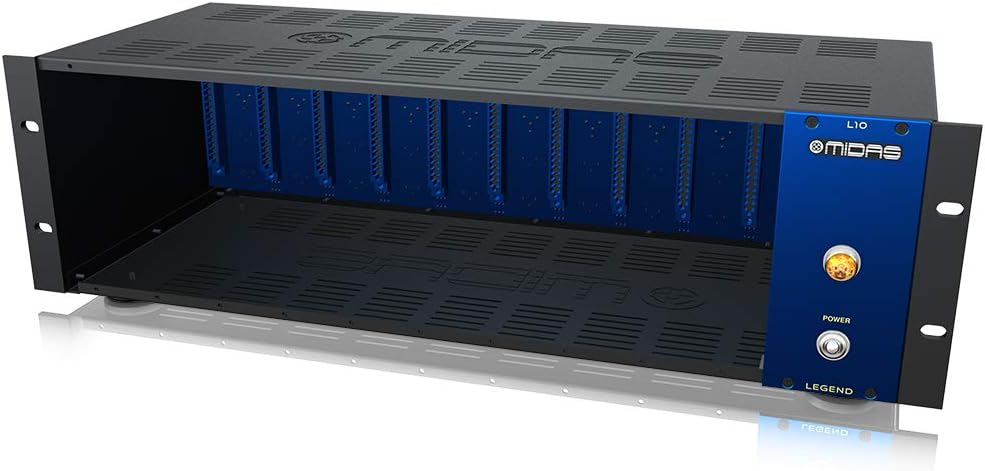 Midas LEGEND L10 500 Series Rackmount Chassis for 10 Modules with Advanced Audio Routing