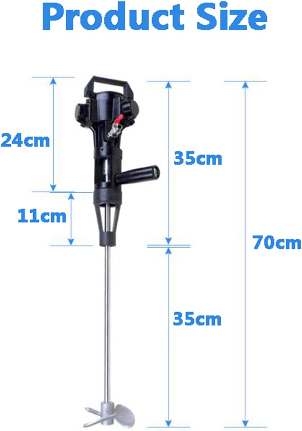 Pneumatic Paint Mixer Coating Pneumatic Mixer, Industrial Paint Mixer Machine, Multifunction Small Liquid Coating Agitator for Paint Mixing