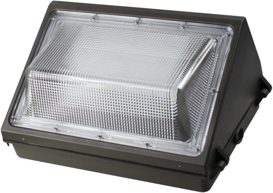 LED Wall Pack Light 480V 100W 5000K Daylight 13000LM High Voltage Outdoor Half Cutoff Wall Mount Lighting, IP65 Waterproof Commercial and Industrial Security Fixture ETL DLC Lighting Facts