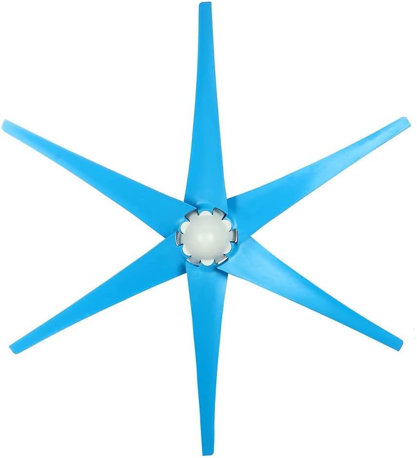 9000W Wind Turbine 6 Blade Kit Portable Vertical Axis Wind Turbine Generator Kit Suitable for Family Camping