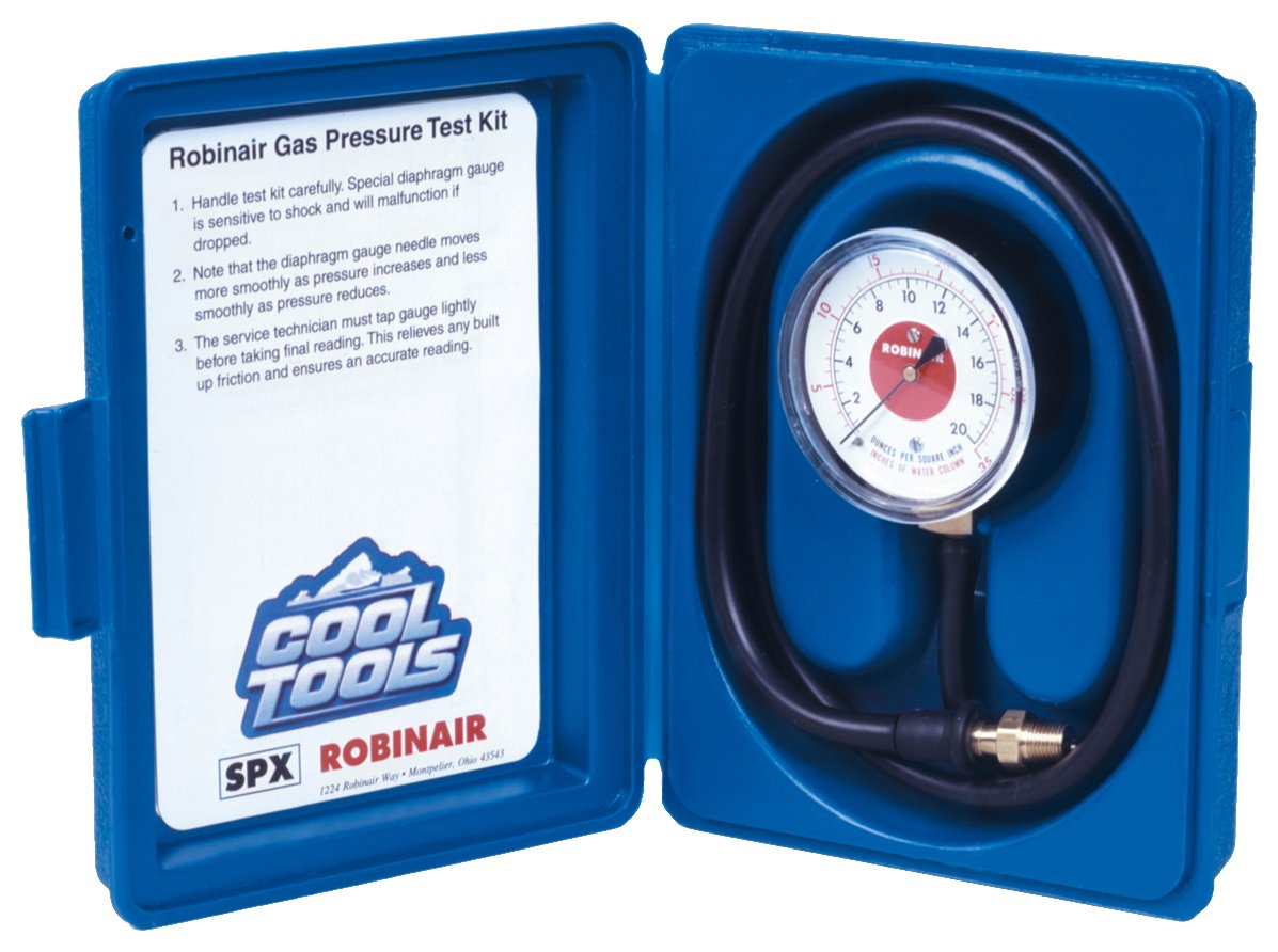 Robinair 42160 Gas Manifold Pressure Test Kit, 0-35