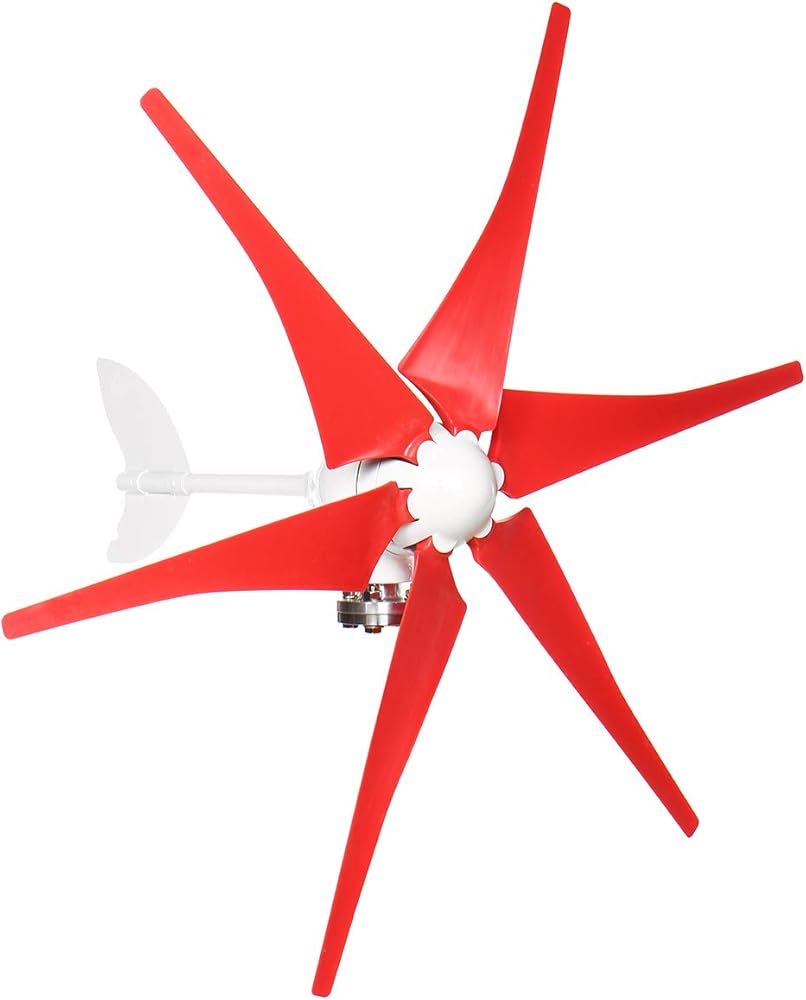 Efficiet 8000W 12V/24V 3/5/6 Blades Wind Generator Wind Turbines Generator Windmill Energy Turbines Charge for Home Camping,24v,3