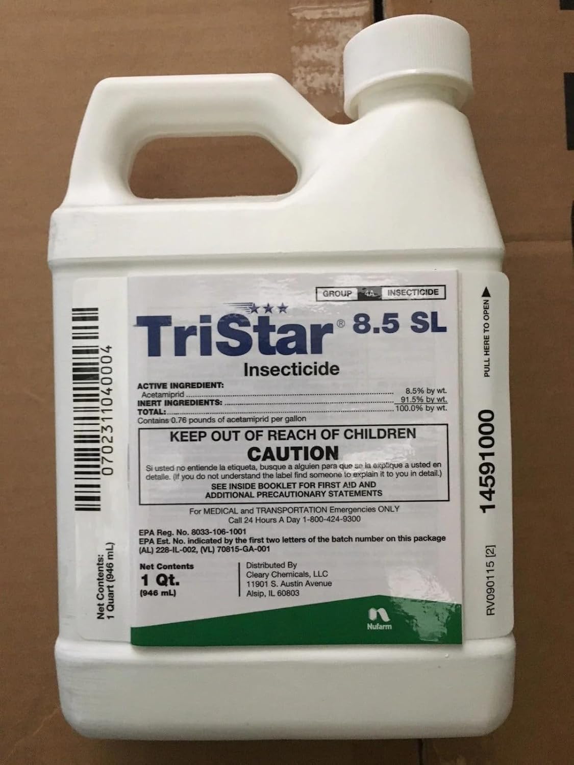 Tristar 8.5% SL Insecticide 32 oz. Quart
