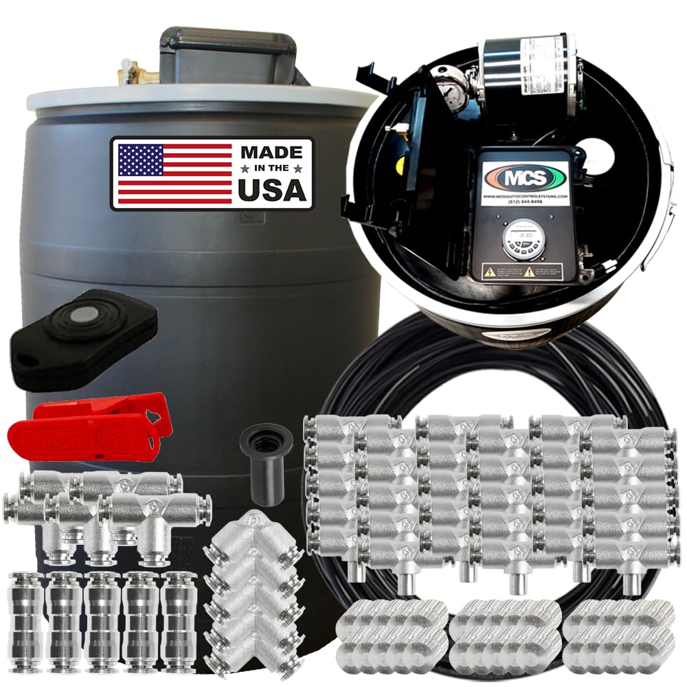 MCS Products Gold Insect Misting System - for Mosquitos, Flies, Pests, Repairs, Expansion, Tune-up, Backyard, Patio, Barns, Gardens, Greenhouses, Farms, Stables