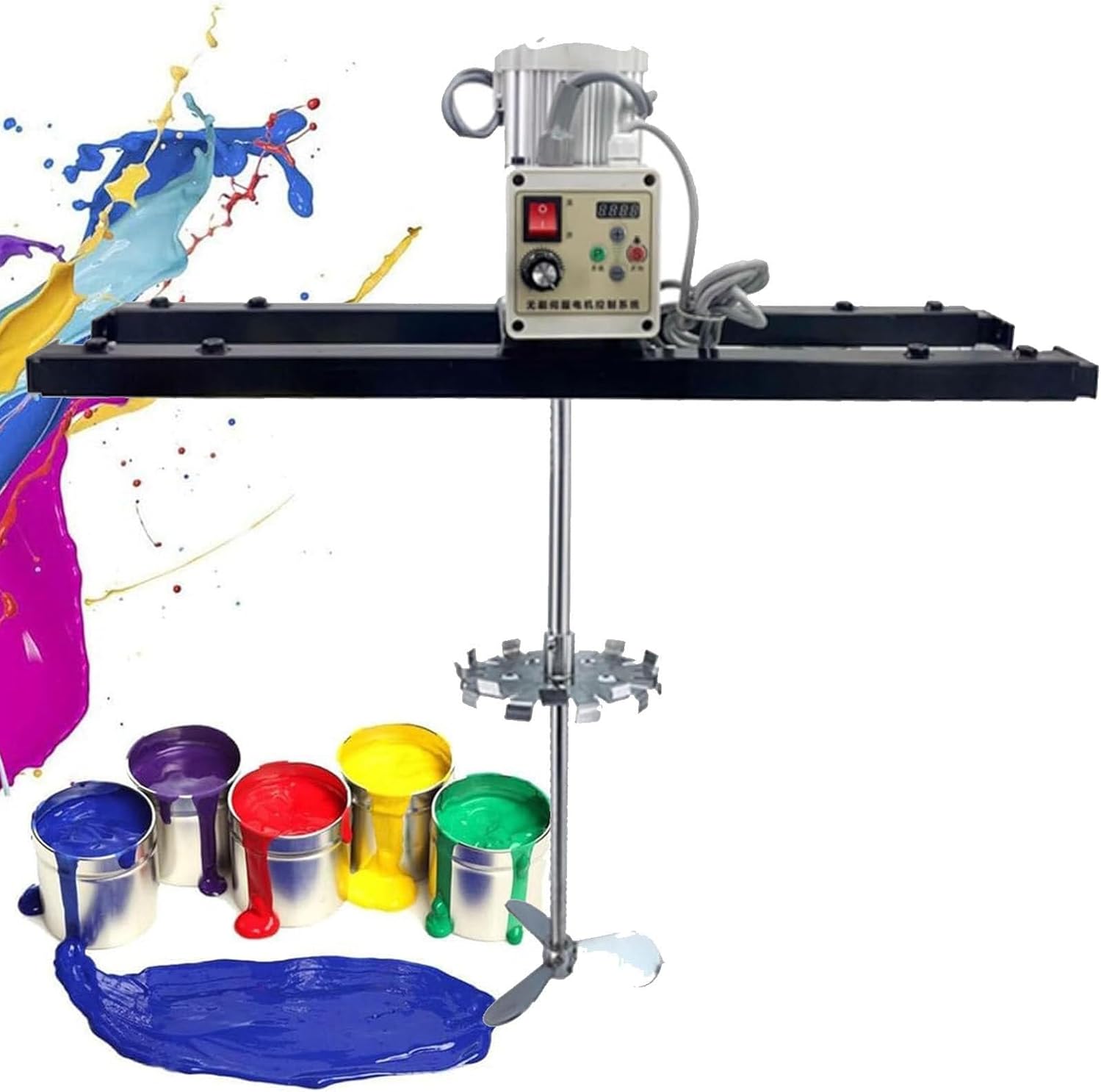 IBC Air Agitator, 2100W Electric Tank Mixer Machine, Commercial 1 Ton Paint Stirring Machine with Support Hanger, Paint Mixing Equipment, for Ink Dissolver Agitator, (Color : B)