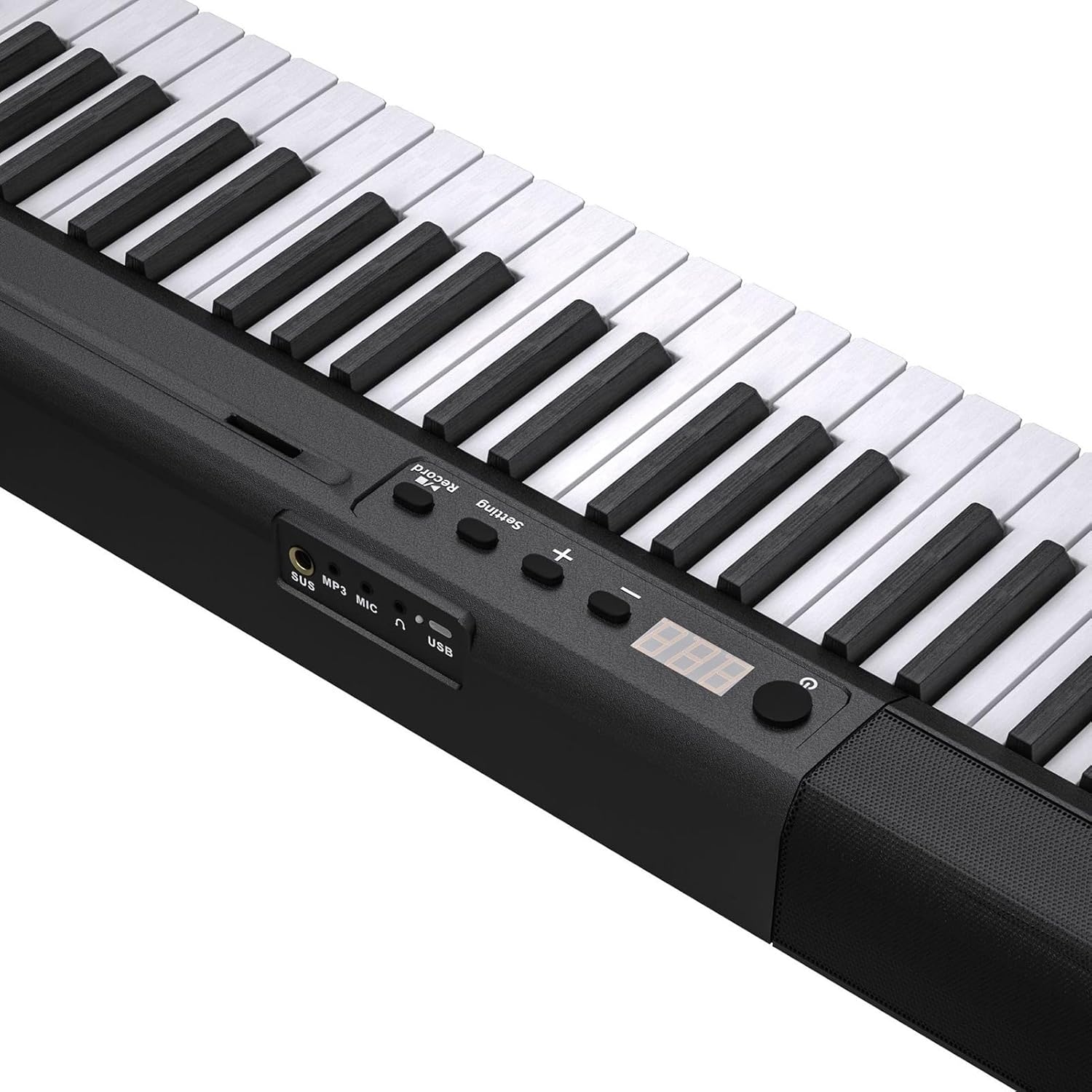 Electronic Piano Keyboard Bluetooth MIDI Support 88 Keys Weighted Digital Pianos With Power Adapter, Pedal, Music Stand, Bag For Beginners