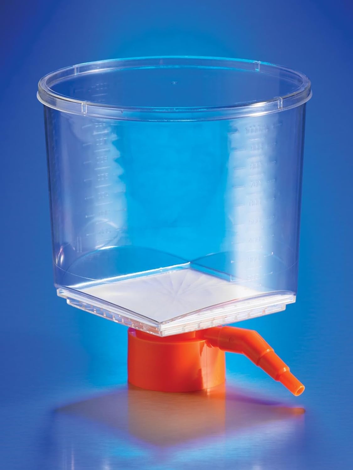 Corning 431174 Polystyrene Bottle Top Vacuum Sterile Filter, Graduated, Polyethersulfone Membrane, 0.22 Micron, 45mm Bottle Neck Diameter, 1000mL Capacity (Case of 12)