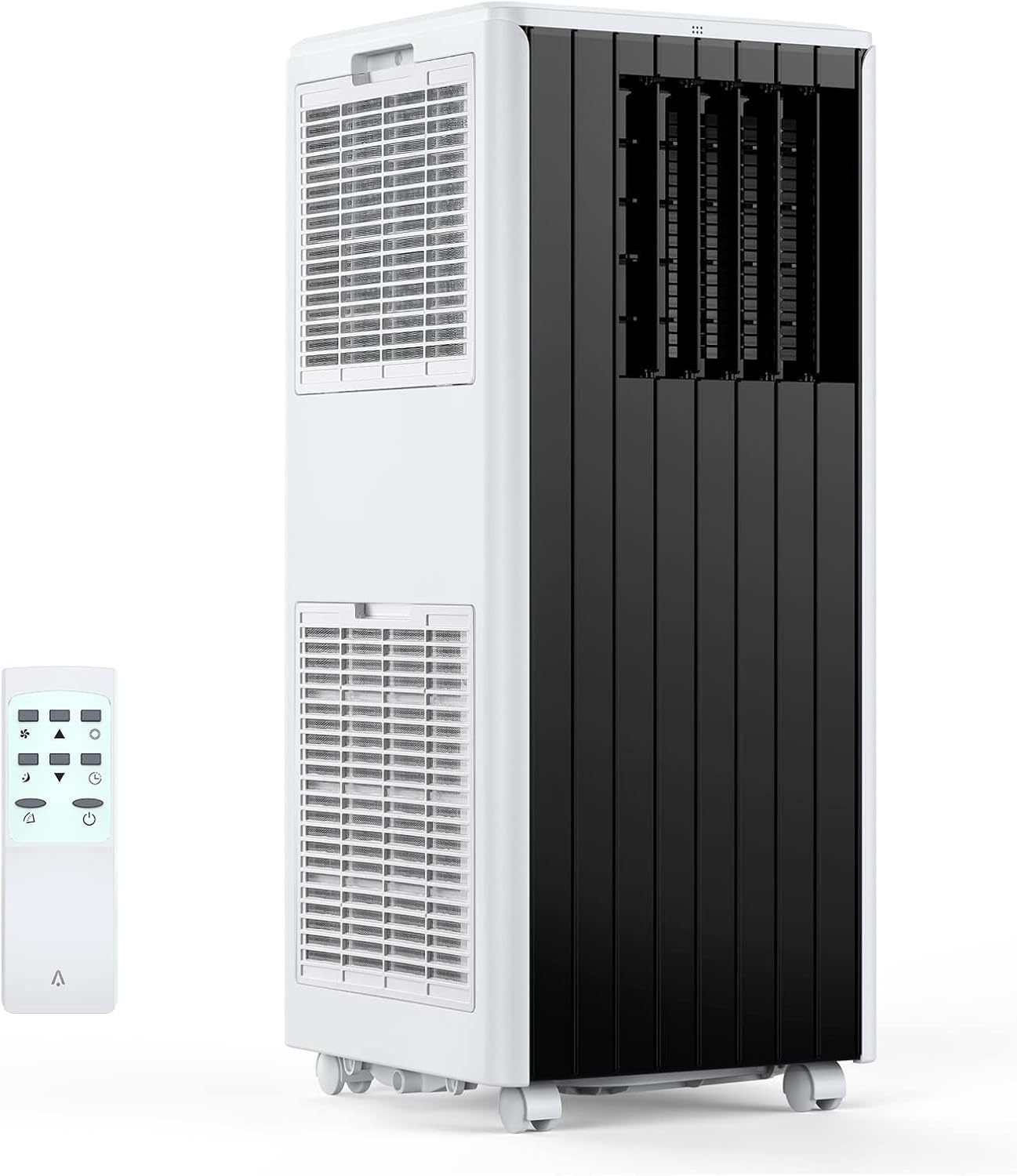 Portable Air Conditioner,8,000 BTU Cools Rooms Up to 350 Sq.Ft. 3 Modes, Remote Control, Easy Installation Kit Included,Black