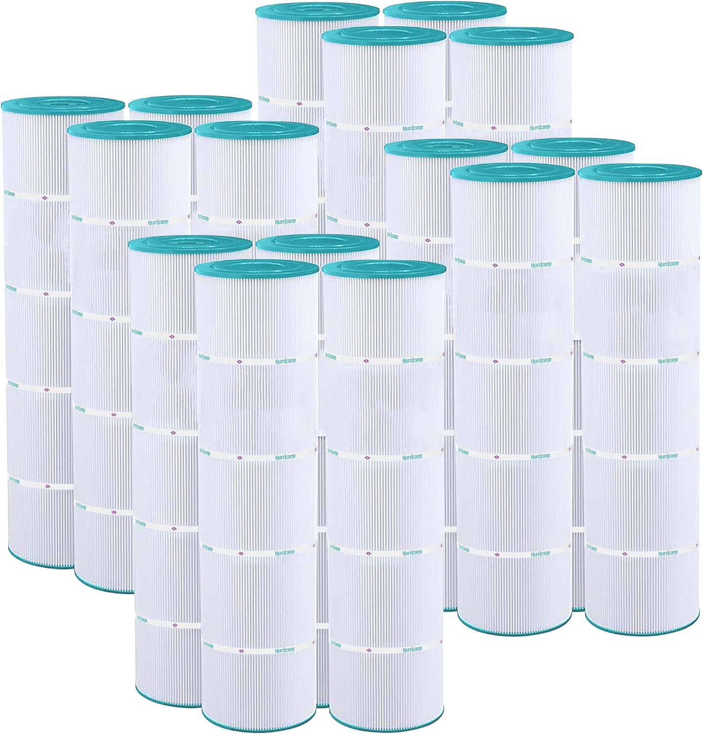 Hurricane Filters 16 Pack HF7471-04 Advanced Pool Filter Cartridge - Replacement for PCC105, Unicel C-7471, Filbur FC-1977, Pentair Clean & Clear Plus 420