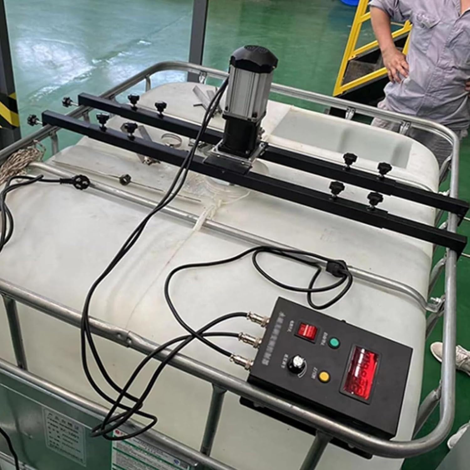 Commercial Barrel Drum Stirrer,980W Electric Tank Mixer Machine,Paint Mixer,Folding Propeller,for Ink Dissolver Agitator