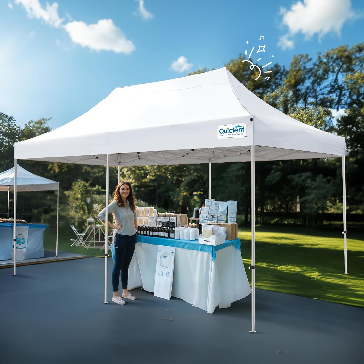 Quictent 10x20 Pop Up Canopy Tent with/Without Sidewall, Large Heavy Duty Outdoor Shelter for Parties, Campings, Events, Weddings, Markets with Wheeled Bag