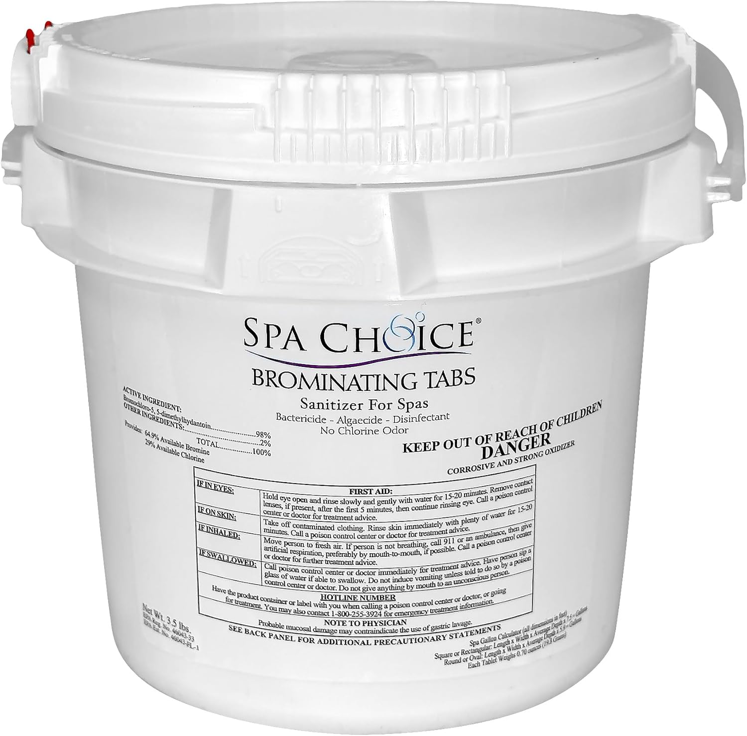 SpaChoice 3.5-Pounds Premium Brominating Tabs Sanitizer for Spas, Bromine Tablets for Spa Hot Tub, Made in USA