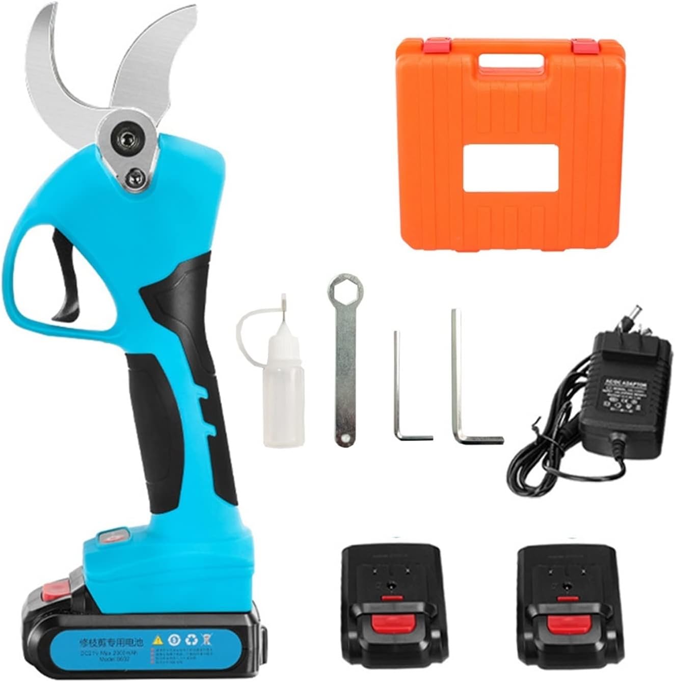 Electric Pruning Shears, 21V Cordless Pruner Lithium-ion Pruning Shear Efficient Scissors Bonsai Electric Tree Branches Garden Tools Electric SC-8605