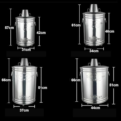 Outdoor Incinerator Cage with Chimney, 37 * 66cm Burn Barrel for Efficient Burning of Yard Waste, Leaves, Paper, and Debris – Ideal Garbage Disposal Solution