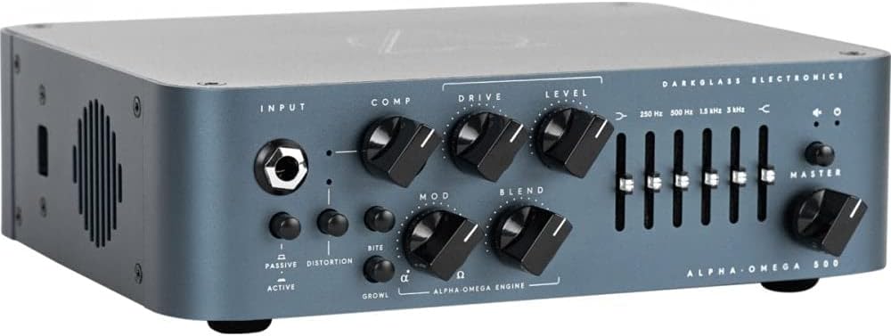 Darkglass Electronics AO500 Alpha-Omega 500W Bass Amplifier Head with 6 Band EQ and XLR DI output