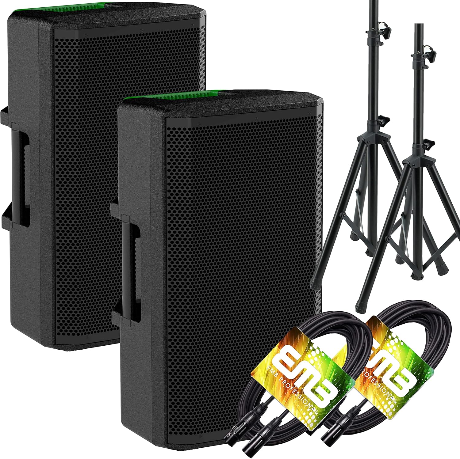 Pair of Mackie Thrash 215 1300-watt 15-inch Powered Loudspeaker with 15