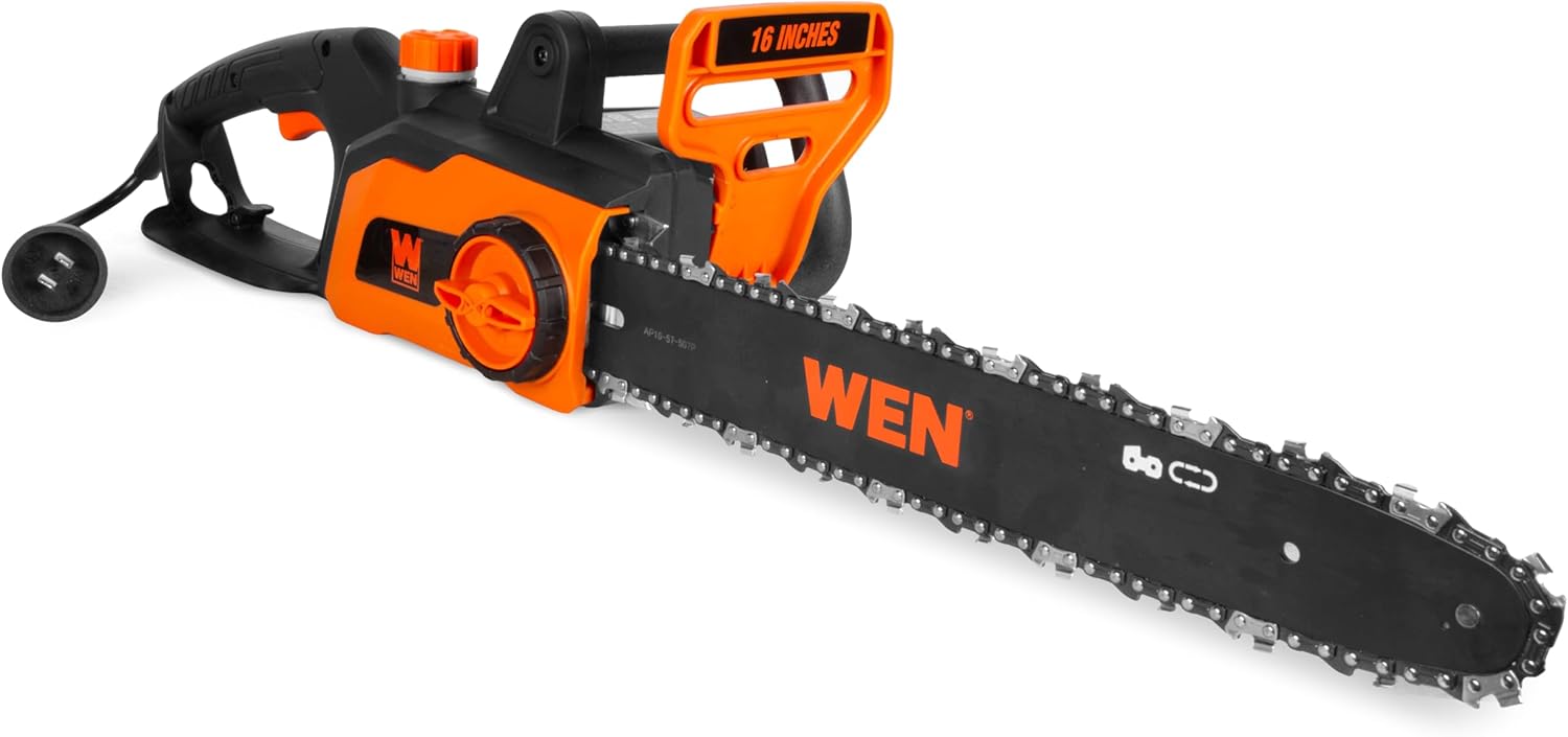 WEN Electric Chainsaw, Corded, 12-Amp, 16-Inch (CP1216)