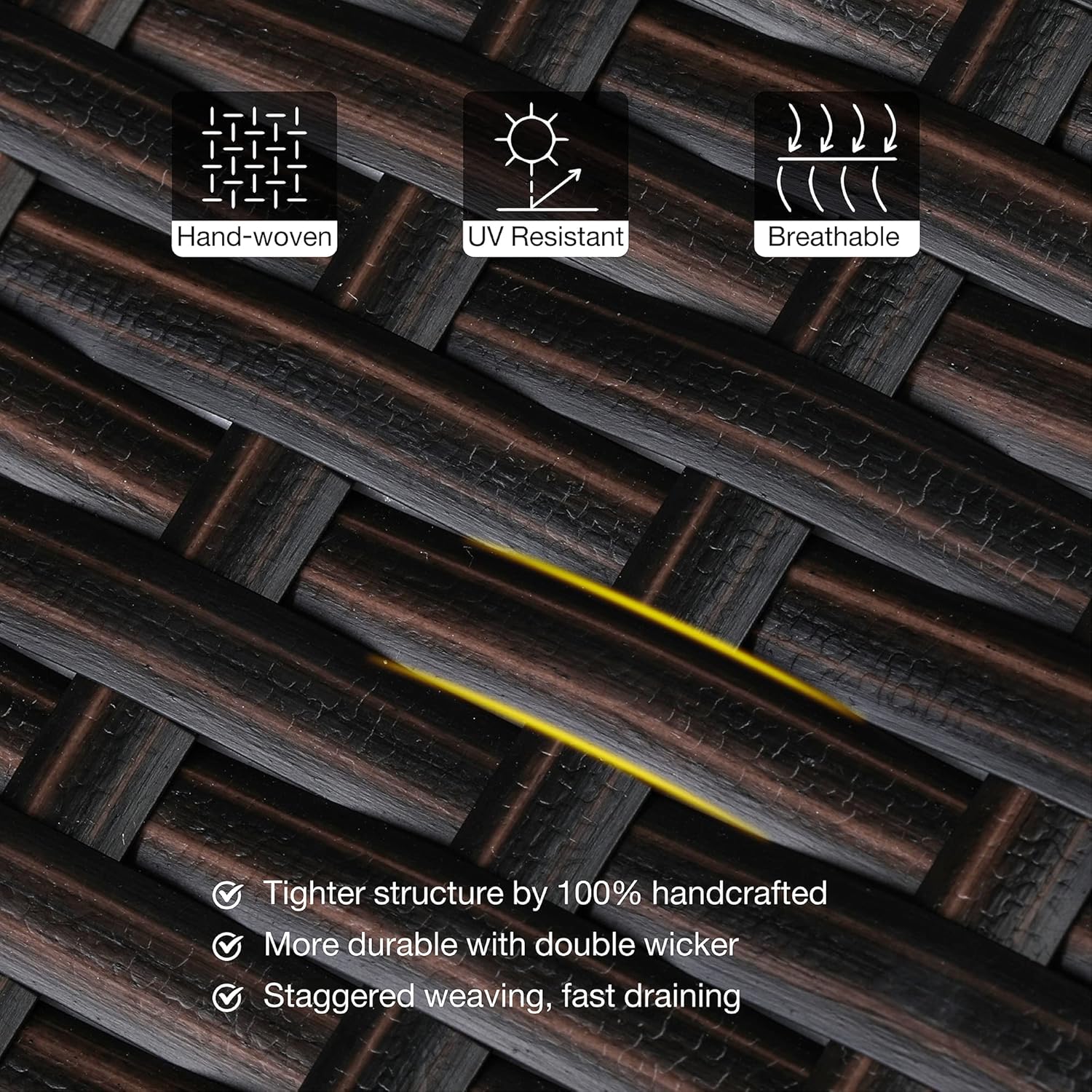 PHI VILLA 28” Propane Fire Table Conversation Set, 5 Piece Gas Fire Table with 4 Cushioned Wicker Chairs, Outdoor Fire Pit Dining Conversation Set for Patio, Yard