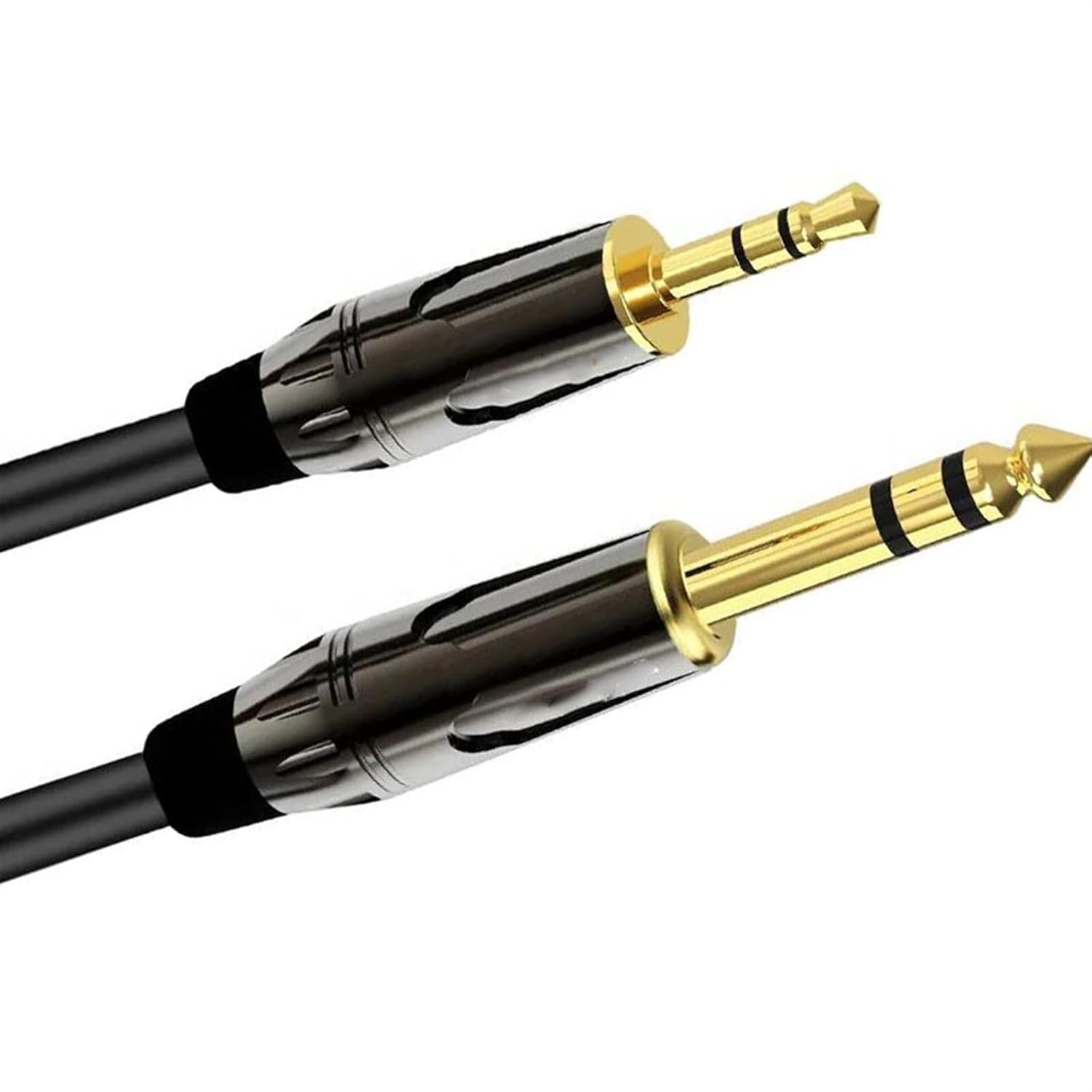 Pro Audio Cable 3.5 to 6.35 Stereo Cable 1/8 Inch Male TRS to 1/4 Inch Male TRS Cord for Guitar Piano Amplifier Home Theater(10m)