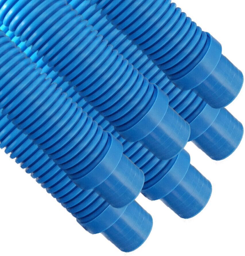 Replacement for Puri Tech Pool Cleaner Vac Hose Kreepy Krauly Barracuda 1.5 in x 4 ft Blue 6 pk Repair Parts