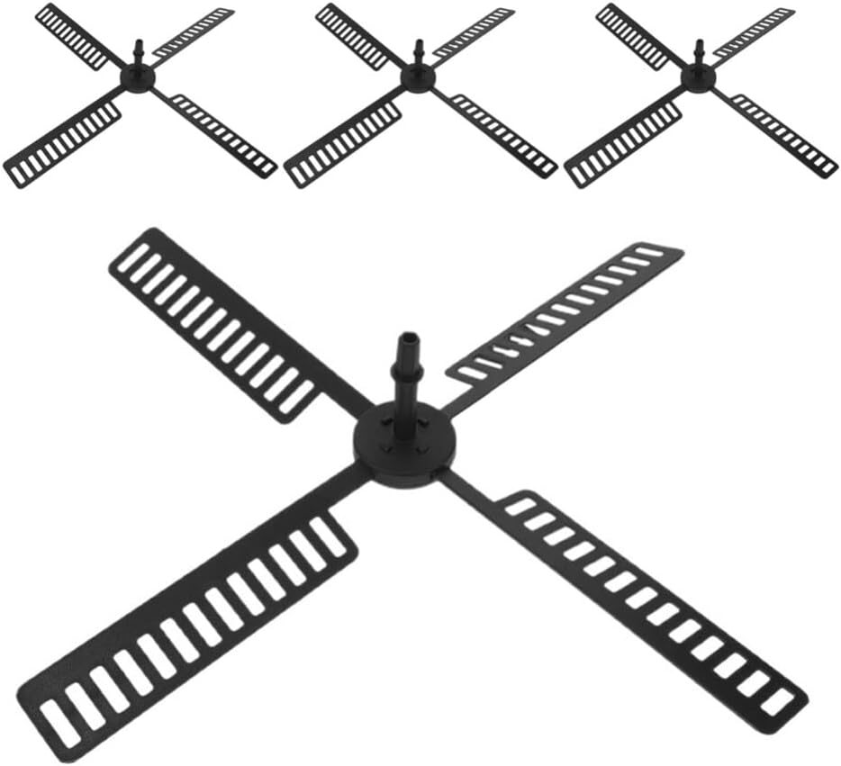 Windmill Fan Blades 20pcs Garden Windmill Fan Plastic Wind Mill Leaf Outdoor Wind Mill Part for Wind Mill