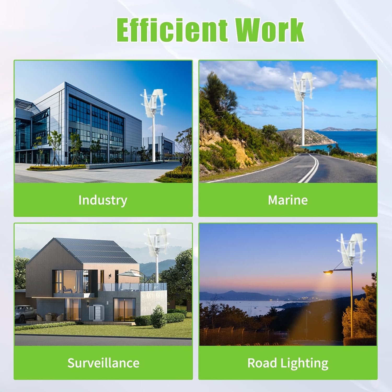 100W Vertical Axis Wind Turbine Generator,110V 12V 24V Magnetic Levitation Wind Turbine Kit with Controller for Home Street Lighting (24V)