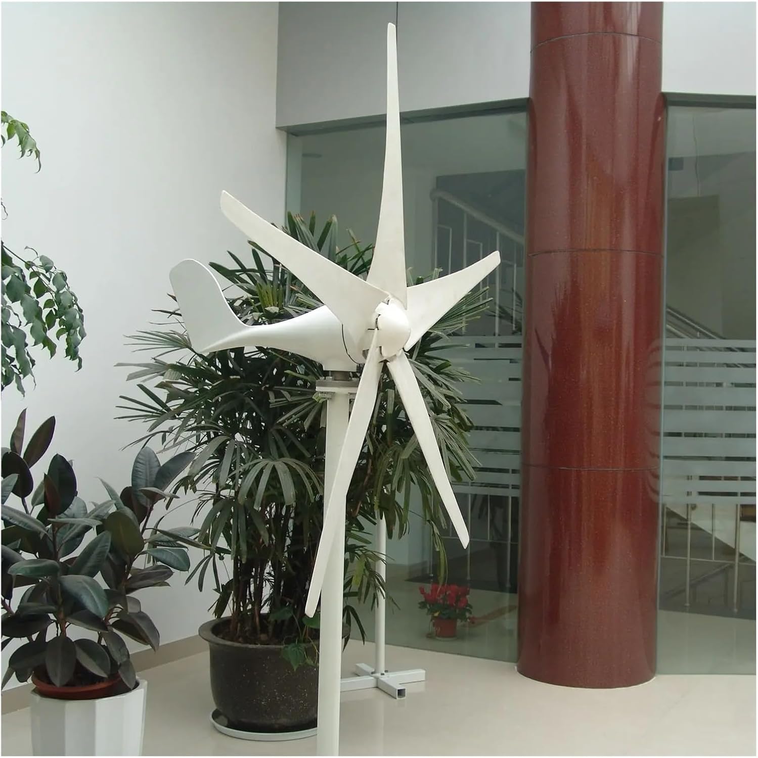 Wind Turbine Generator Kit, Wind Mill 300w Small Wind Turbine Wind Generator with 3 Blade 2.5m/s Low Wind Speed Starting Wind Turbines for Hybrid Solar Wind System(24V)