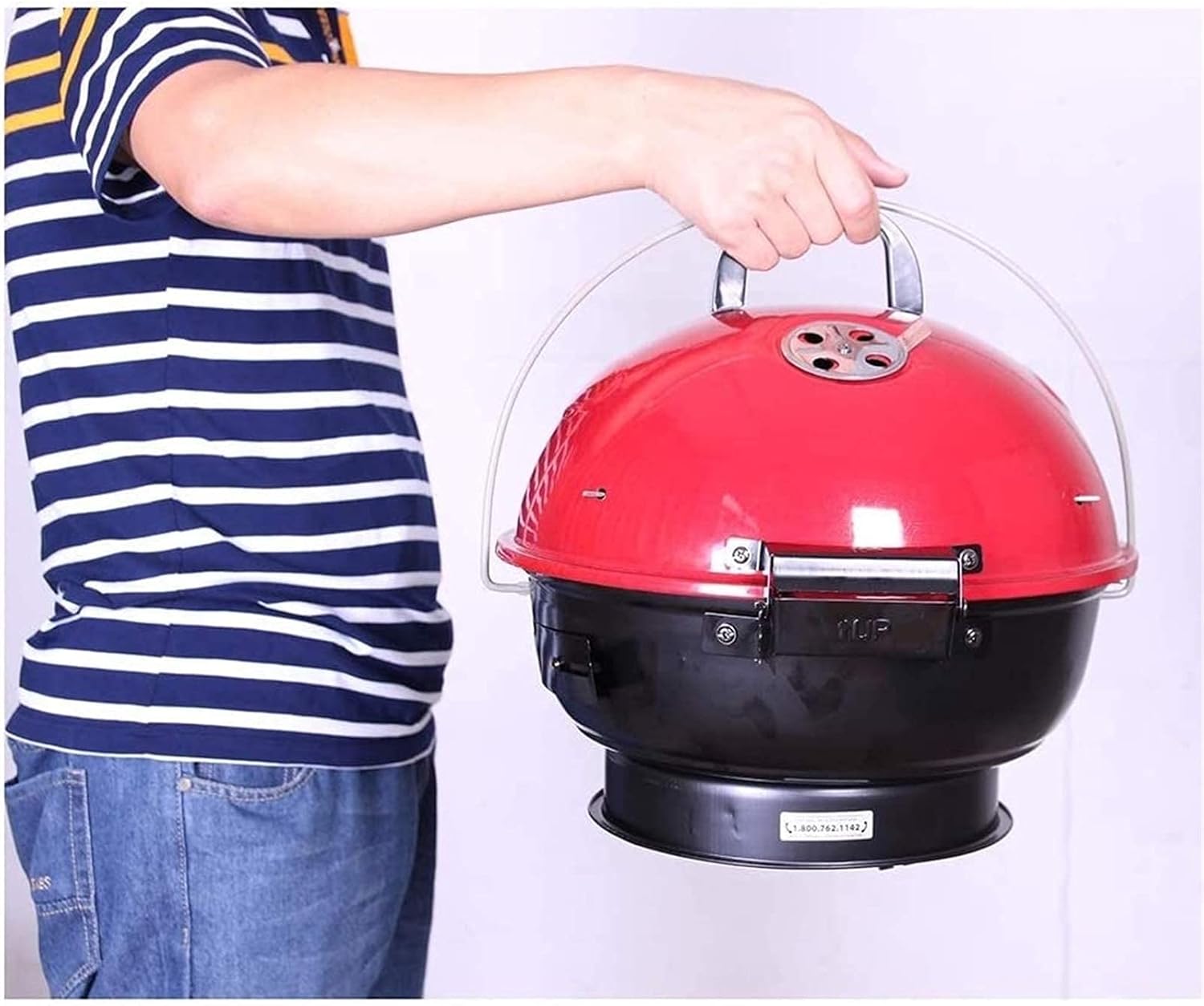 Fire Pit Steel Folding Outdoor Garden Patio Heater Grill Camping Bowl BBQ with Poker, Grate, Grill Carry Stove Brazier Stove