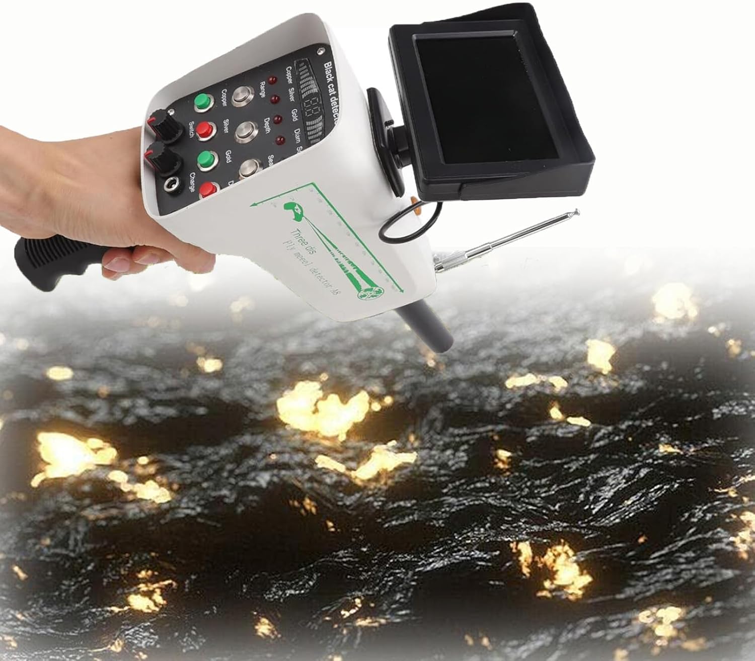 Metal Detector Scanner Equipment 30 Meters deep Professional Gold Detector Underground Location Detection Identification Machine, Gold, Silver and Copper Treasure Hunter